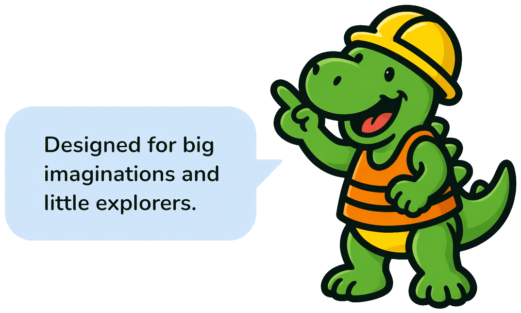 Scoopy: Designed for big imaginations and little explorers.